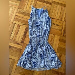 Ramy Brook Blue and White Patterned Dress